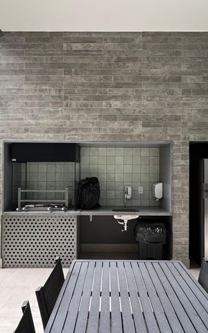 Studio para alugar com 27m², 1 quarto e sem vagaChurrasqueira