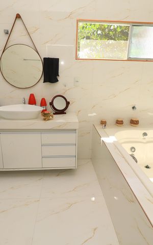 Casa para alugar com 200m², 2 quartos e 1 vagaBanheiro da Suíte