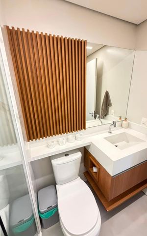 Apartamento para alugar com 60m², 2 quartos e 1 vaga Apartamento para alugar com 60m², 2 quartos e 1 vagaBanheiro