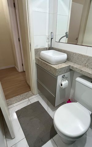 Apartamento para alugar com 45m², 2 quartos e 1 vaga Apartamento para alugar com 45m², 2 quartos e 1 vagaBanheiro