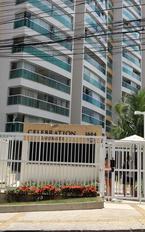 Apartamento para alugar com 46m², 1 quarto e 1 vagaFachado do condomínio
