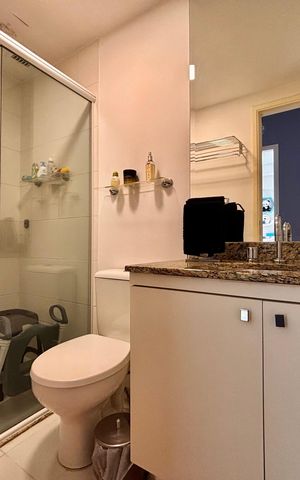 Apartamento para alugar com 65m², 2 quartos e 1 vaga Apartamento para alugar com 65m², 2 quartos e 1 vagaBanheiro