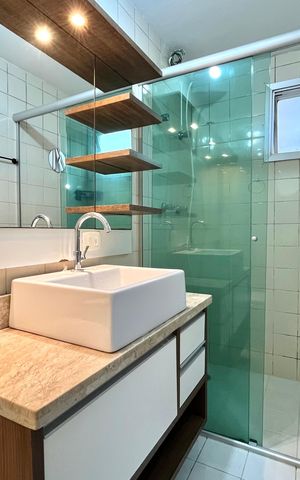 Apartamento para alugar com 25m², 1 quarto e 1 vaga Apartamento para alugar com 25m², 1 quarto e 1 vagaBanheiro