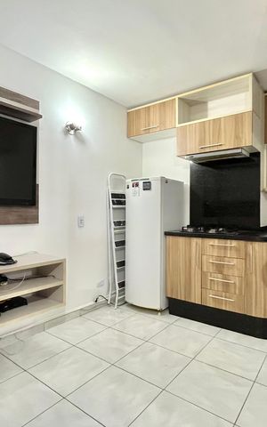 Apartamento para alugar com 25m², 1 quarto e 1 vaga Apartamento para alugar com 25m², 1 quarto e 1 vagaSala