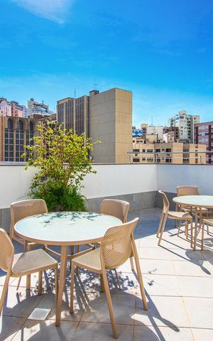 Apartamento à venda com 23m², 1 quarto e 1 vaga Apartamento à venda com 23m², 1 quarto e 1 vagaÁrea comum