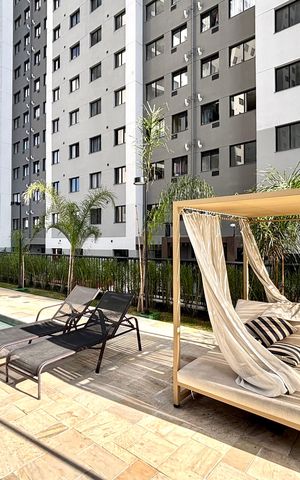 Apartamento para alugar com 43m², 2 quartos e 1 vaga Apartamento para alugar com 43m², 2 quartos e 1 vagaÁrea comum - Piscina