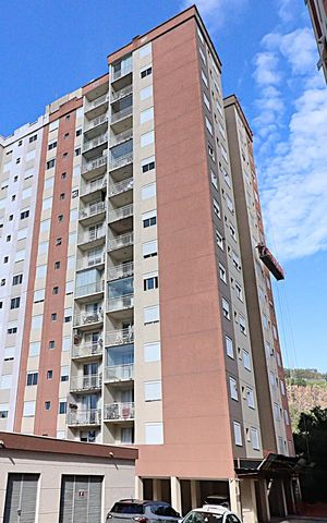 Apartamento à venda com 56m², 2 quartos e 1 vagaFachada do bloco