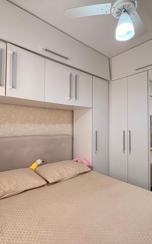Apartamento à venda com 63m², 3 quartos e 1 vaga Apartamento à venda com 63m², 3 quartos e 1 vagaQuarto 2