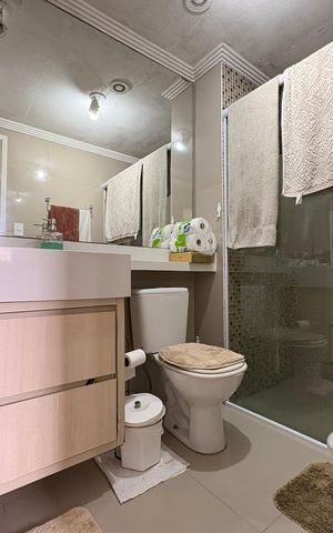 Apartamento à venda com 63m², 3 quartos e 1 vaga Apartamento à venda com 63m², 3 quartos e 1 vagaBanheiro