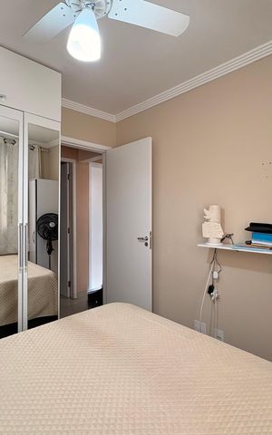 Apartamento à venda com 63m², 3 quartos e 1 vaga Apartamento à venda com 63m², 3 quartos e 1 vagaQuarto 2
