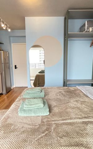 Apartamento para alugar com 25m², 1 quarto e 1 vaga