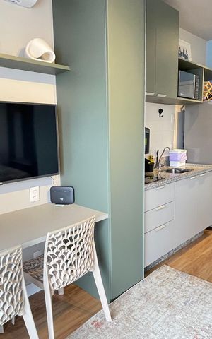 Apartamento para alugar com 25m², 1 quarto e 1 vaga
