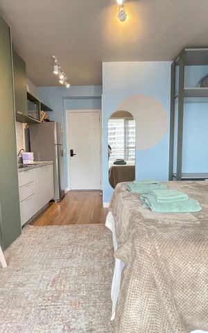 Apartamento para alugar com 25m², 1 quarto e 1 vaga