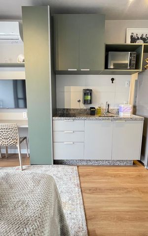 Apartamento para alugar com 25m², 1 quarto e 1 vaga