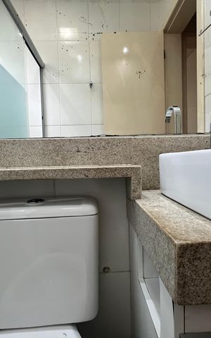 Apartamento à venda com 55m², 2 quartos e 1 vaga Apartamento à venda com 55m², 2 quartos e 1 vagaBanheiro Social