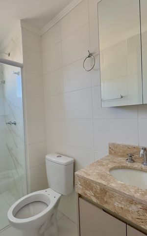 Apartamento para alugar com 56m², 2 quartos e 1 vaga Apartamento para alugar com 56m², 2 quartos e 1 vagaBanheiro 2