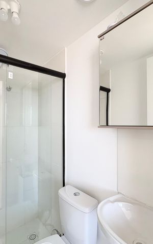 Studio para alugar com 17m², 1 quarto e sem vaga Studio para alugar com 17m², 1 quarto e sem vagaBanheiro