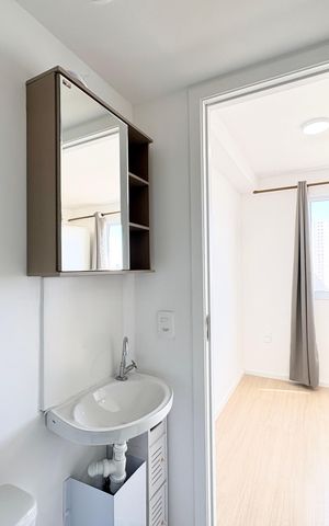 Studio para alugar com 17m², 1 quarto e sem vaga Studio para alugar com 17m², 1 quarto e sem vagaBanheiro