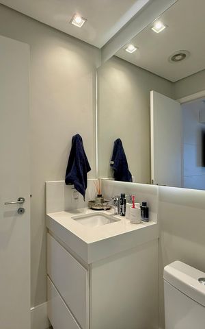 Apartamento à venda com 54m², 1 quarto e 1 vaga Apartamento à venda com 54m², 1 quarto e 1 vagaBanheiro Suíte