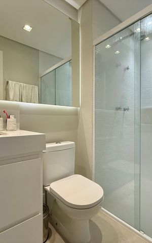 Apartamento à venda com 54m², 1 quarto e 1 vaga Apartamento à venda com 54m², 1 quarto e 1 vagaBanheiro Suíte