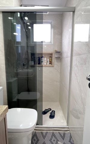 Apartamento para alugar com 50m², 2 quartos e 1 vaga Apartamento para alugar com 50m², 2 quartos e 1 vagaBanheiro