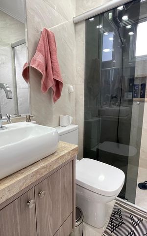Apartamento para alugar com 50m², 2 quartos e 1 vaga Apartamento para alugar com 50m², 2 quartos e 1 vagaBanheiro