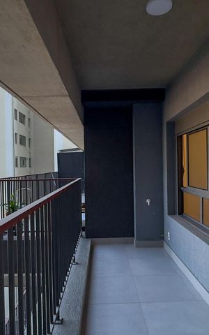 Apartamento para alugar com 35m², 1 quarto e sem vagaSacada