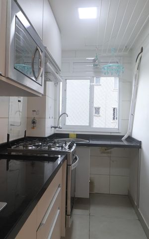 Apartamento para alugar com 48m², 2 quartos e 1 vagaCozinha - Armários