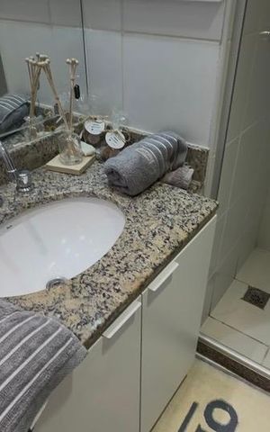 Apartamento para alugar com 96m², 3 quartos e 1 vaga Apartamento para alugar com 96m², 3 quartos e 1 vagaBanheiro social