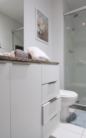 Apartamento para alugar com 96m², 3 quartos e 1 vagaBanheiro da suíte