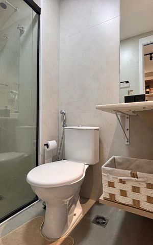Studio à venda com 27m², 1 quarto e sem vaga Studio à venda com 27m², 1 quarto e sem vagaBanheiro