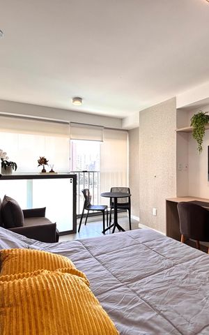 Studio à venda com 27m², 1 quarto e sem vaga Studio à venda com 27m², 1 quarto e sem vagaStudio