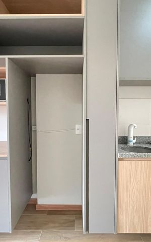 Studio para alugar com 27m², 1 quarto e sem vaga Studio para alugar com 27m², 1 quarto e sem vagaCozinha