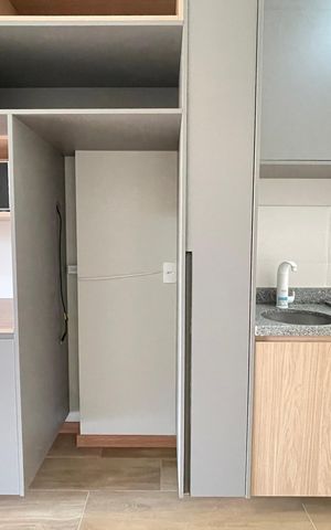 Studio para alugar com 27m², 1 quarto e sem vaga Studio para alugar com 27m², 1 quarto e sem vagaCozinha
