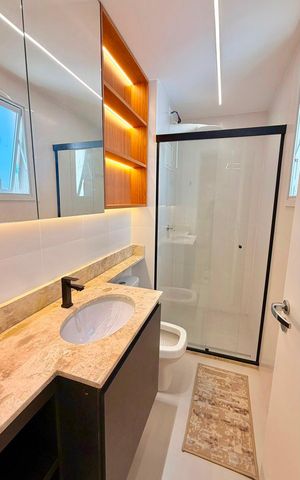 Apartamento para alugar com 62m², 2 quartos e 2 vagas Apartamento para alugar com 62m², 2 quartos e 2 vagasBanheiro