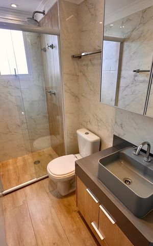 Apartamento para alugar com 66m², 2 quartos e 1 vagaBanheiro da Suíte