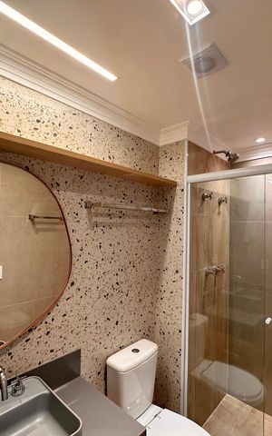 Apartamento para alugar com 66m², 2 quartos e 1 vagaBanheiro Social