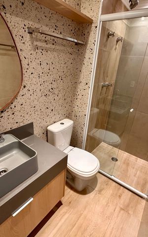 Apartamento para alugar com 66m², 2 quartos e 1 vagaBanheiro Social