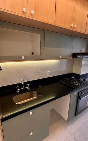 Apartamento para alugar com 66m², 2 quartos e 1 vagaCozinha 
