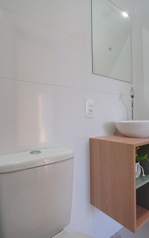 Casa para alugar com 81m², 2 quartos e 1 vagaBanheiro da Suíte 1