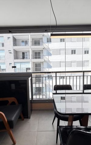 Studio para alugar com 26m², 1 quarto e sem vagaSacada