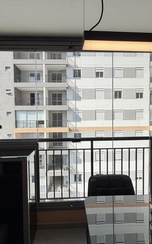 Studio para alugar com 26m², 1 quarto e sem vagaSacada
