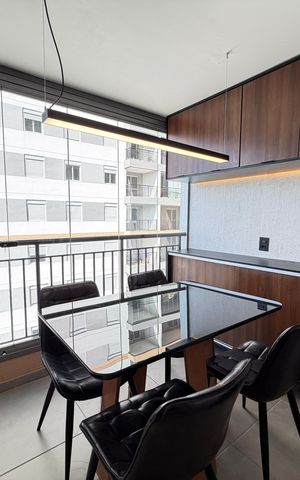 Studio para alugar com 26m², 1 quarto e sem vagaSacada
