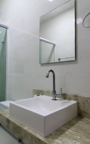 Casa de condomínio para alugar com 150m², 2 quartos e 1 vagaBanheiro Social