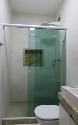 Casa de condomínio para alugar com 150m², 2 quartos e 1 vagaBanheiro Social