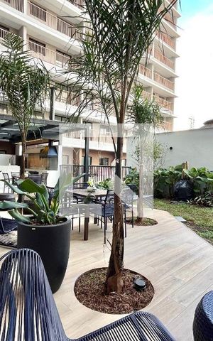Studio para alugar com 26m², 1 quarto e sem vaga Studio para alugar com 26m², 1 quarto e sem vagaÁrea comum - Churrasqueira