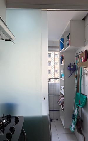Apartamento à venda com 58m², 2 quartos e 1 vaga Apartamento à venda com 58m², 2 quartos e 1 vagaÁrea de serviço