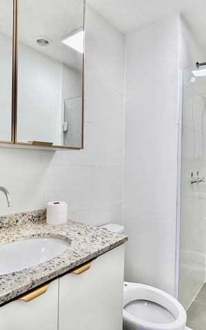 Apartamento à venda com 36m², 2 quartos e sem vaga Apartamento à venda com 36m², 2 quartos e sem vagaBanheiro
