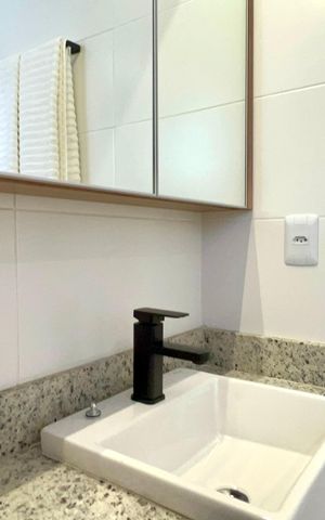 Studio para alugar com 29m², 1 quarto e sem vaga Studio para alugar com 29m², 1 quarto e sem vagaBanheiro