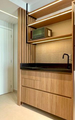 Studio para alugar com 29m², 1 quarto e sem vaga Studio para alugar com 29m², 1 quarto e sem vagaCozinha